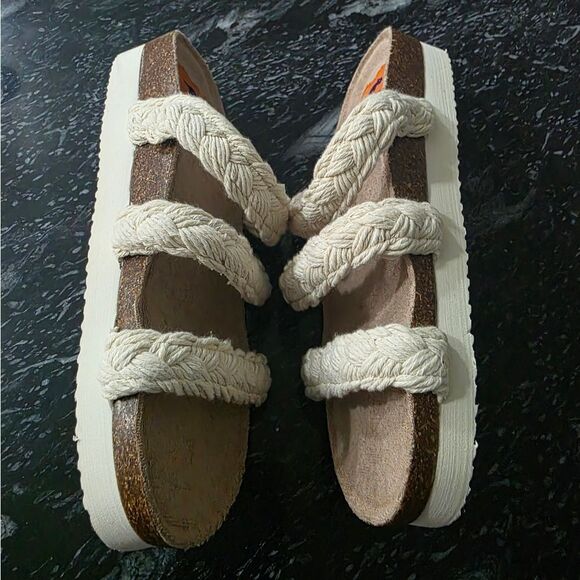 BRAND NEW ROCKET DOG WOMEN'S GREEN ASHLEY STRING BRAID SANDAL - Picture 12 of 16